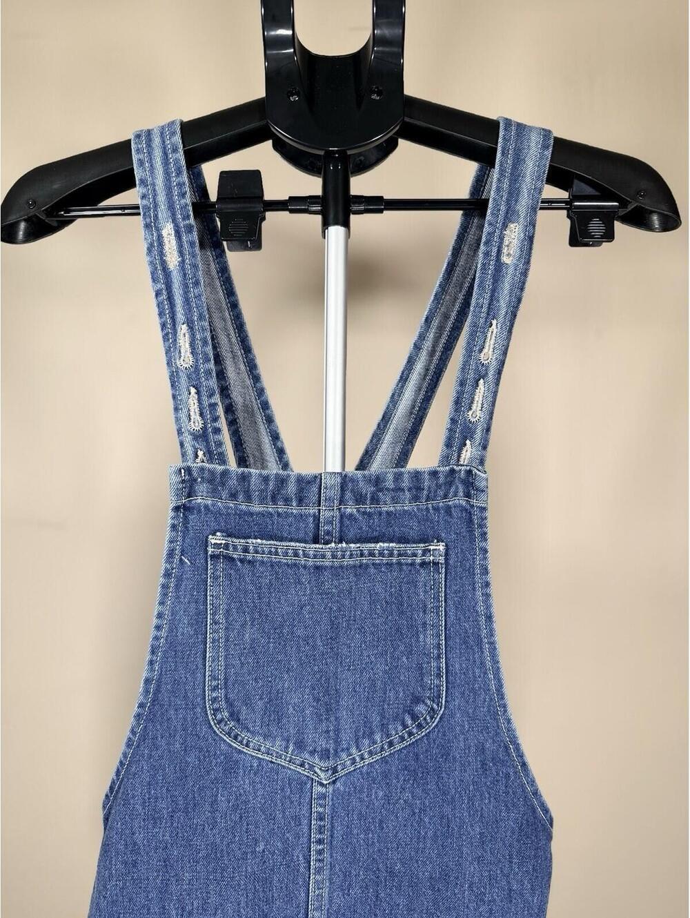 Tularosa Blue Denim Jumper "Sophia" Overall Dress Size Small - Picture 4 of 12